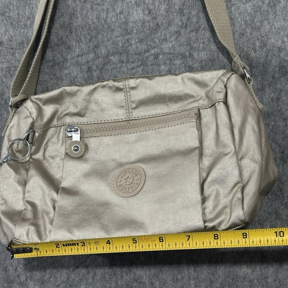 Kipling HB6556 Wes Crossbody Shoulder Bag Purse Toasty Gold With Monkey - Picture 8 of 11